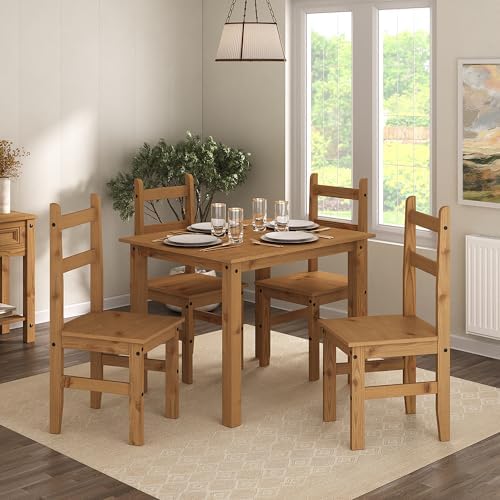 Traditional Corona Pine Four-Seater Dining