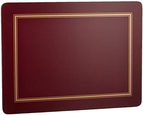 Burgundy Classic Cork-Backed Placemats Set Six