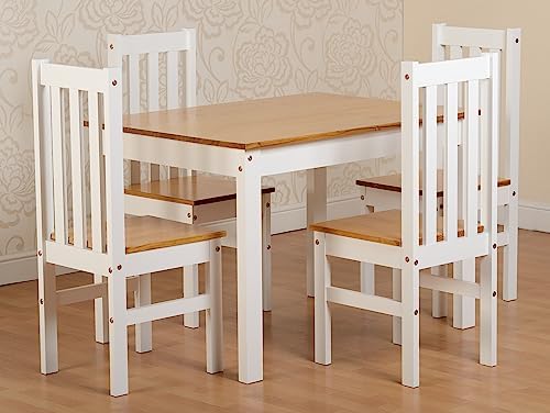 White Oak Effect Stowaway Dining Set