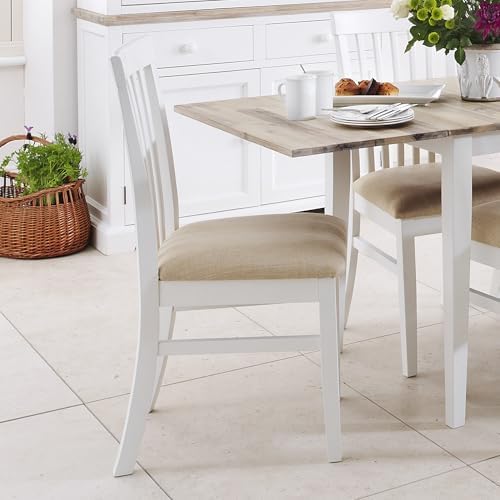 White Drop-Leaf Square Extendable Dining Set