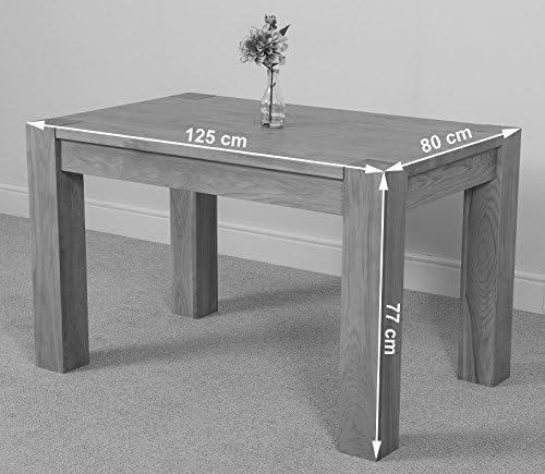 Kuba Solid Oak 125cm Brown Leather Set