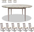 Truffle Extendable Oval Six-Seater Dining Set