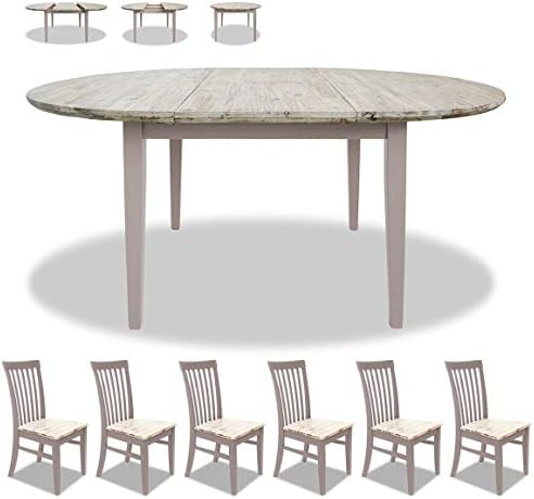 Truffle Extendable Oval Six-Seater Dining Set