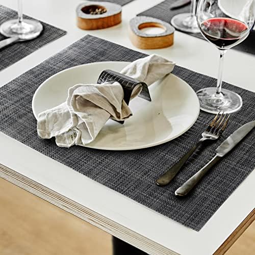 Grey Waterproof Heat-Resistant Large Placemats