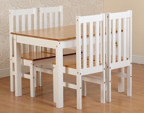 White Oak Effect Stowaway Dining Set