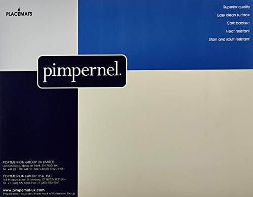 Burgundy Classic Cork-Backed Placemats Set Six